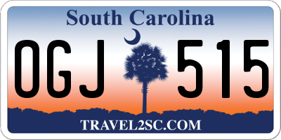 SC license plate OGJ515
