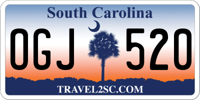 SC license plate OGJ520