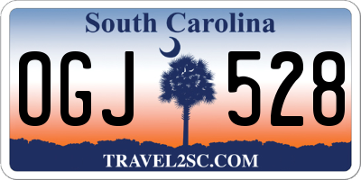 SC license plate OGJ528