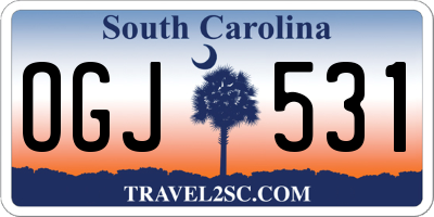 SC license plate OGJ531