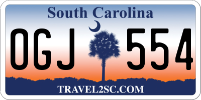 SC license plate OGJ554