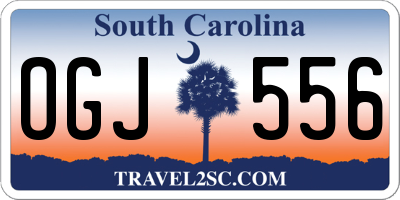 SC license plate OGJ556