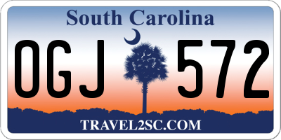 SC license plate OGJ572