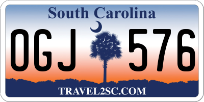 SC license plate OGJ576