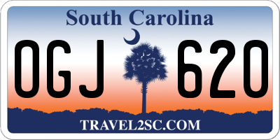 SC license plate OGJ620
