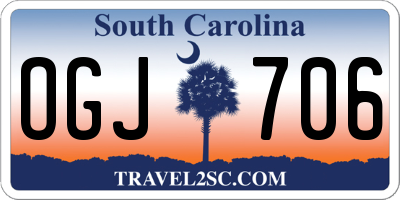 SC license plate OGJ706