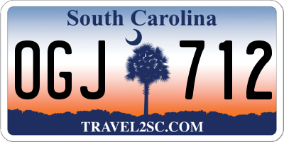 SC license plate OGJ712