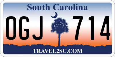 SC license plate OGJ714