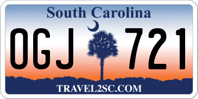 SC license plate OGJ721