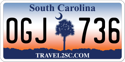 SC license plate OGJ736