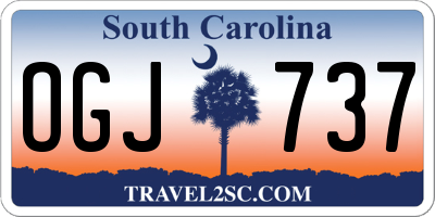 SC license plate OGJ737