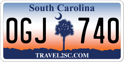 SC license plate OGJ740