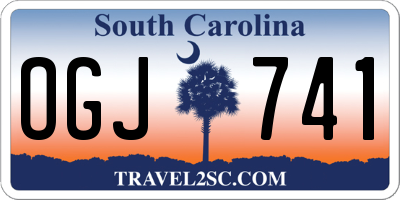 SC license plate OGJ741