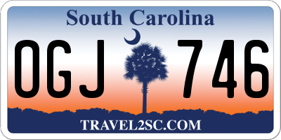 SC license plate OGJ746