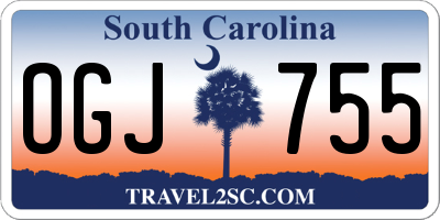 SC license plate OGJ755