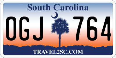 SC license plate OGJ764