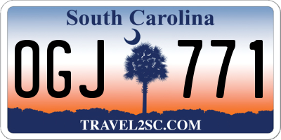 SC license plate OGJ771