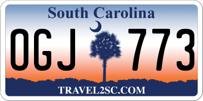 SC license plate OGJ773