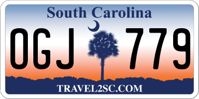 SC license plate OGJ779