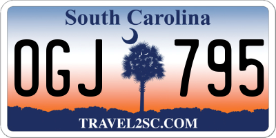 SC license plate OGJ795