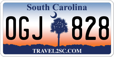 SC license plate OGJ828