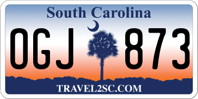SC license plate OGJ873