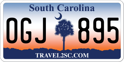 SC license plate OGJ895