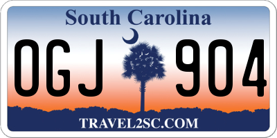 SC license plate OGJ904