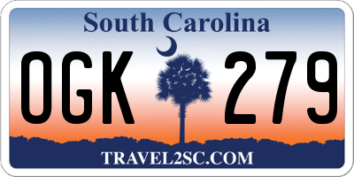 SC license plate OGK279