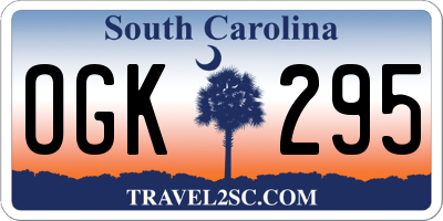 SC license plate OGK295