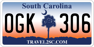 SC license plate OGK306