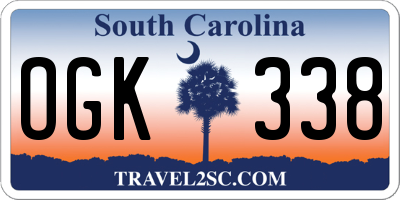 SC license plate OGK338