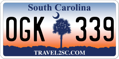 SC license plate OGK339