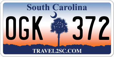 SC license plate OGK372