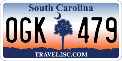 SC license plate OGK479