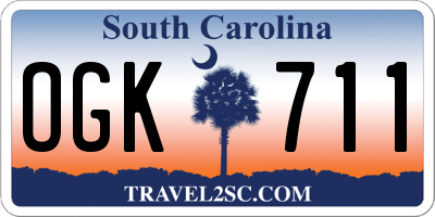 SC license plate OGK711