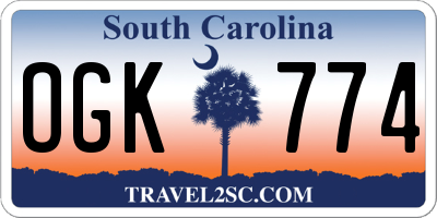 SC license plate OGK774