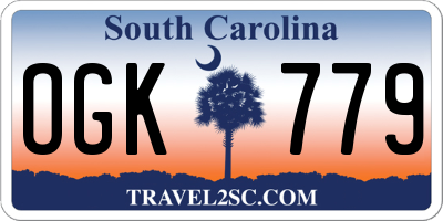 SC license plate OGK779