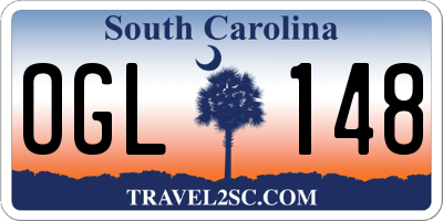 SC license plate OGL148