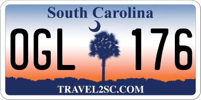 SC license plate OGL176