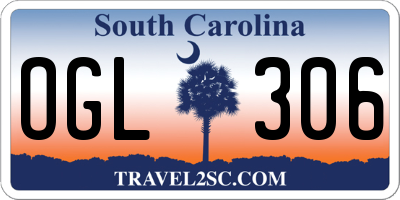 SC license plate OGL306
