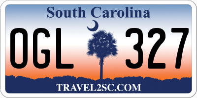 SC license plate OGL327