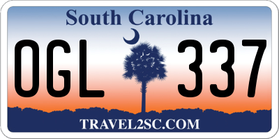 SC license plate OGL337
