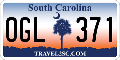 SC license plate OGL371