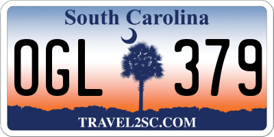 SC license plate OGL379