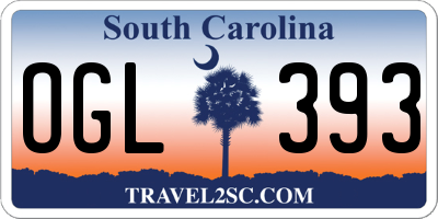 SC license plate OGL393