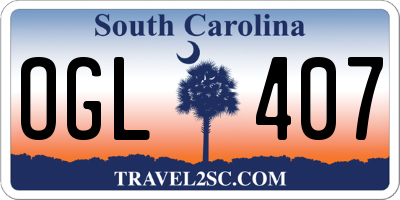 SC license plate OGL407