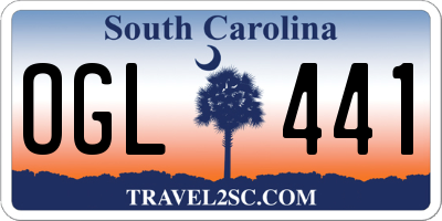 SC license plate OGL441