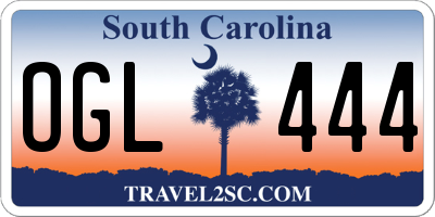 SC license plate OGL444