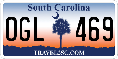 SC license plate OGL469